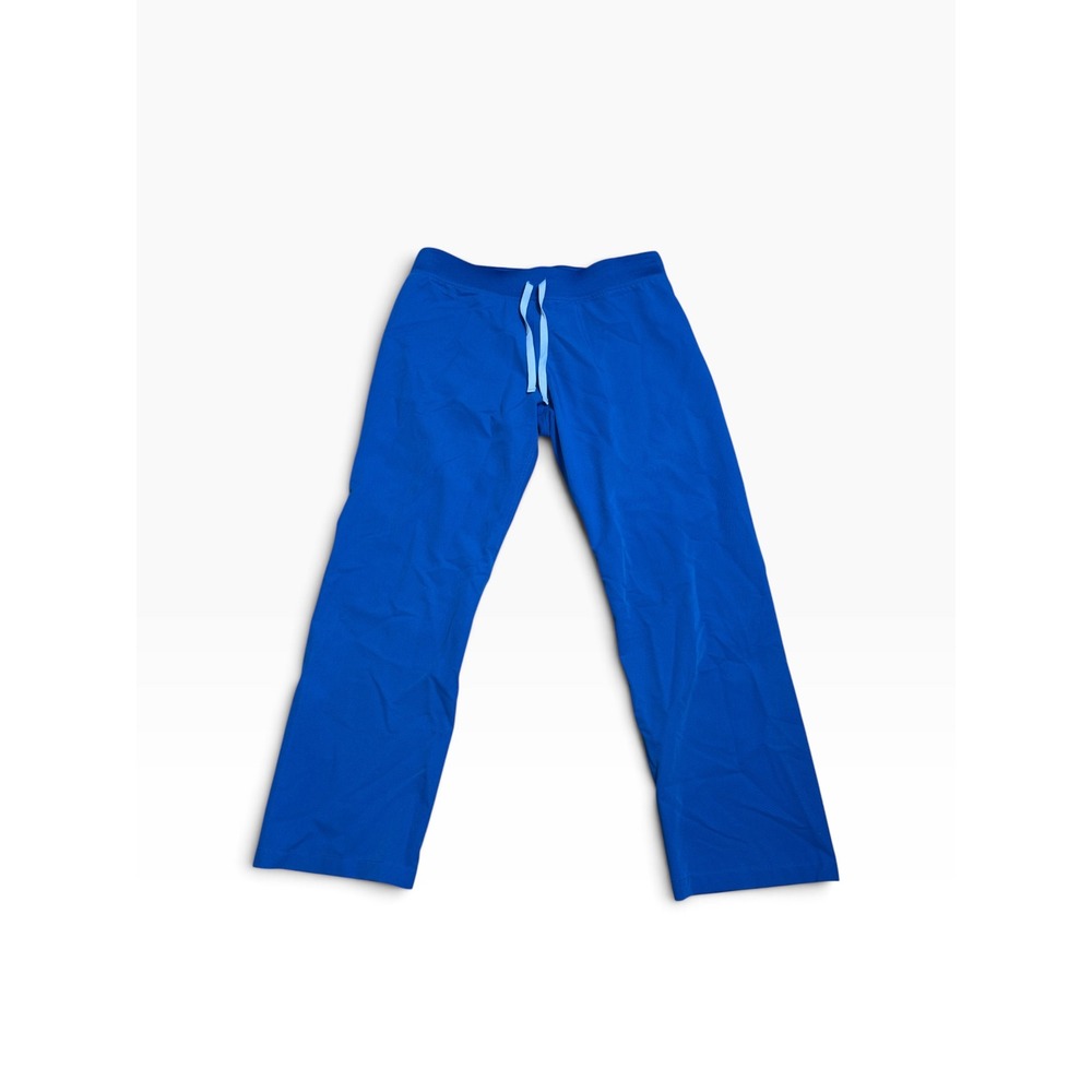 FIGS Livingston Technical Collection Royal Blue Scrub Pants Women Large Petite